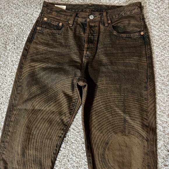 Levi’s 501 Premium 150th Anniversary Jeans Women W28 tree Button Fly Straight - Picture 3 of 13